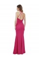 Outlet Rubis Trapèze Licou Mousseline Longue Robes demoiselle d'honneur