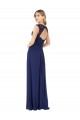 Outlet Saphir Trapèze Col V Mousseline Longue Robes demoiselle d'honneur