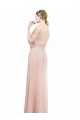 Outlet Sirène Col Bateau Col Haut Mousseline Longue Robes demoiselle d'honneur
