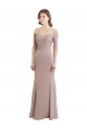 Outlet Sirène Col Haut Mousseline Dentelle Longue Robes demoiselle d'honneur