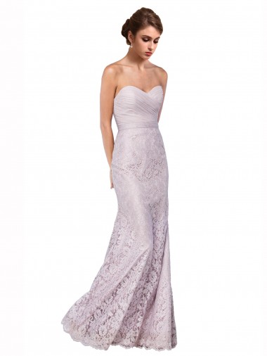 Outlet Sirène Dentelle Longue Robes demoiselle d'honneur / Robes de bal