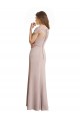 Outlet Sirène Scoop Col Haut Mousseline Dentelle Longue Robes demoiselle d'honneur