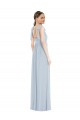 Outlet Trapèze Bretelles spaghetti Mousseline Longue Robes demoiselle d'honneur