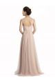 Outlet Trapèze Col Carré Tulle Longue Robes demoiselle d'honneur