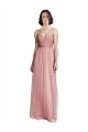 Outlet Trapèze Col V Tulle Longue Robes demoiselle d'honneur