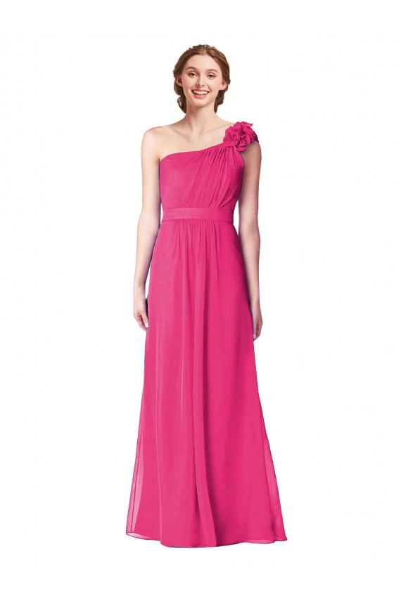 Outlet Trapèze Mousseline Longue Robes demoiselle d'honneur