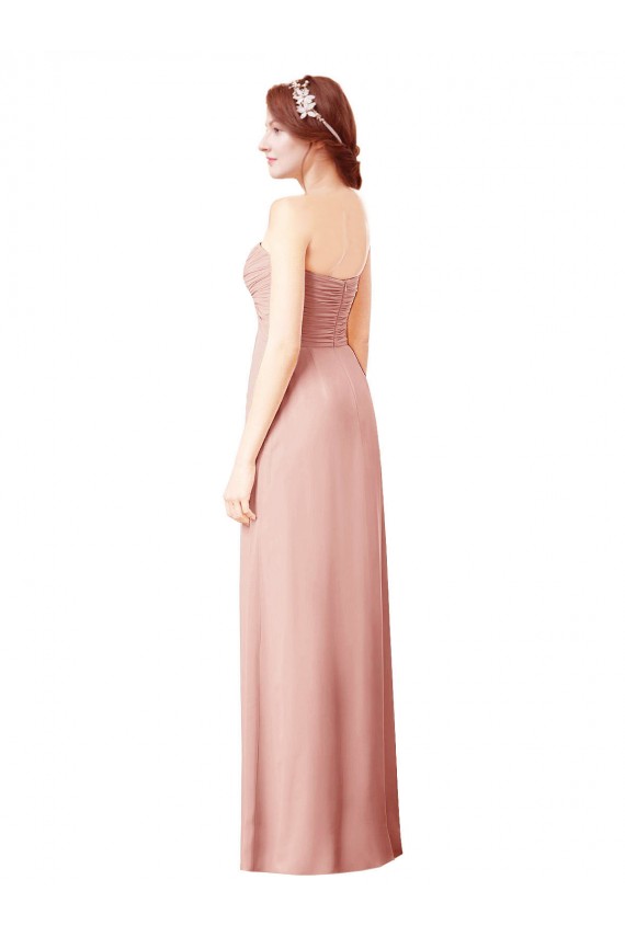 Outlet Trapèze Mousseline Longue Robes demoiselle d'honneur