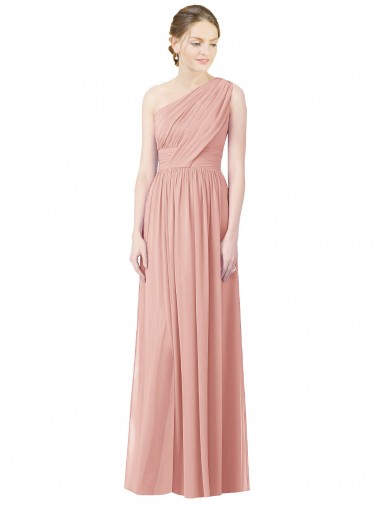 Outlet Trapèze Mousseline Longue Robes demoiselle d'honneur