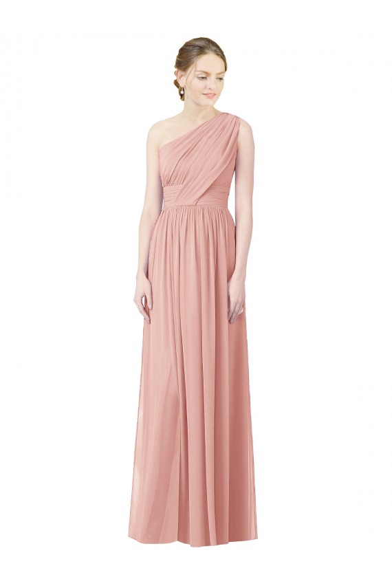 Outlet Trapèze Mousseline Longue Robes demoiselle d'honneur