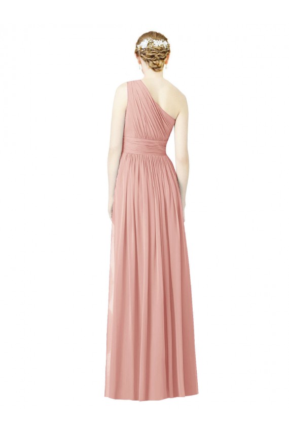 Outlet Trapèze Mousseline Longue Robes demoiselle d'honneur