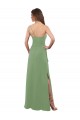 Outlet Trapèze Mousseline Longue Robes demoiselle d'honneur