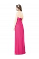 Outlet Trapèze Sans bretelle Mousseline Longue Robes demoiselle d'honneur