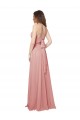 Outlet Trapèze Sans bretelle Mousseline Longue Robes demoiselle d'honneur