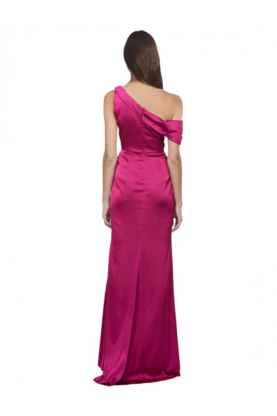 Outlet Trapèze Satiné Stretch Longue Formelles Robes demoiselle d'honneur / Robes de soirée / Robes de bal