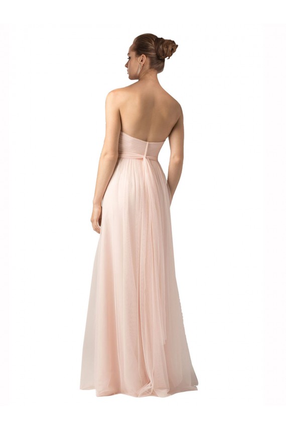 Outlet Trapèze Tulle Longue Robes demoiselle d'honneur