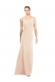 Outlet Trompette Bateau Crêpe Stretch Longue Robes demoiselle d'honneur / Robes de bal