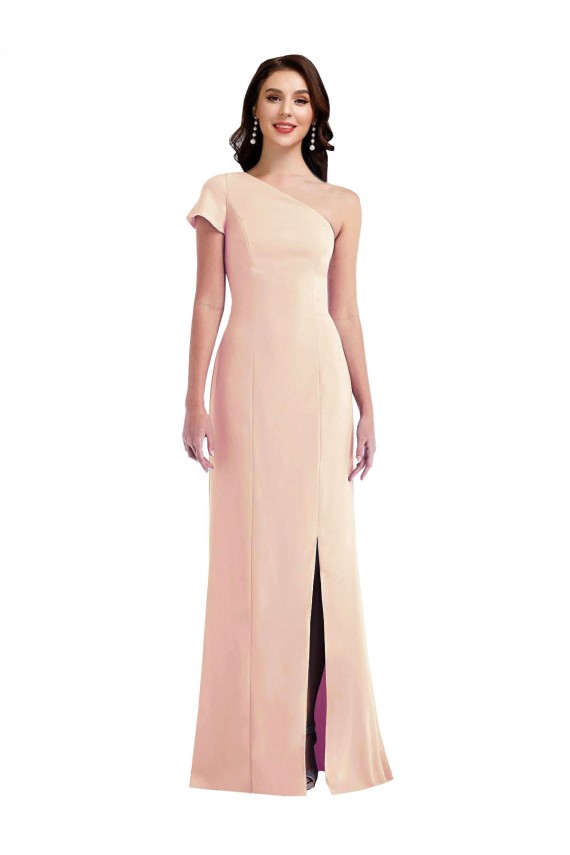 Outlet Trompette Crêpe Stretch Longue Formelles Robes demoiselle d'honneur / Robes de soirée / Robes de bal