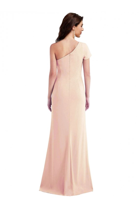 Outlet Trompette Crêpe Stretch Longue Formelles Robes demoiselle d'honneur / Robes de soirée / Robes de bal