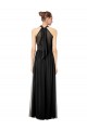 Outlet Vert Chasseur Trapèze Licou Mousseline Longue Robes demoiselle d'honneur