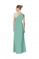 Outlet Vert de jade Trapèze Mousseline Longue Robes demoiselle d'honneur