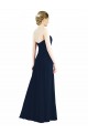 Outlet Vert fumée Trapèze Mousseline Longue Robes demoiselle d'honneur