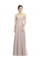 Outlet Vintage Rose Trapèze Tulle Longue Robes demoiselle d'honneur
