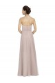 Outlet Vintage Rose Trapèze Tulle Longue Robes demoiselle d'honneur