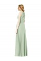 Outlet Émeraude Trapèze Licou Mousseline Longue Robes demoiselle d'honneur